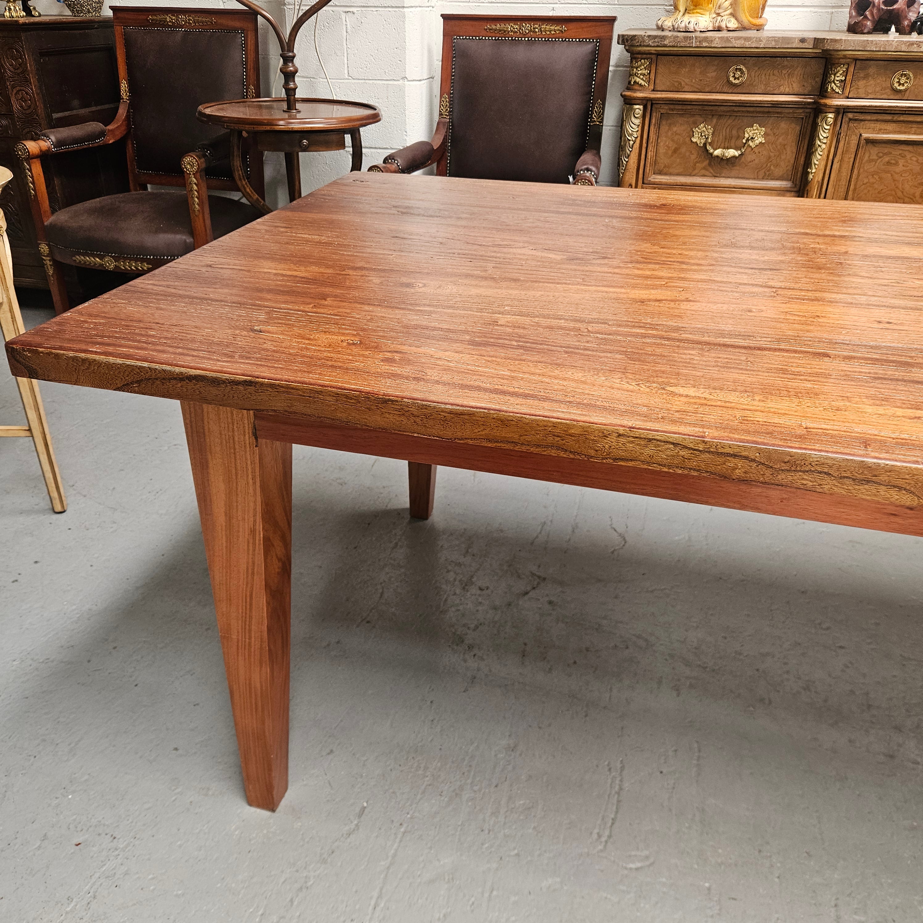 3 Meter Vintage Reclaimed Elm Top Farmhouse Style Dining Table | Antique & Vintage | Moonee Ponds Antiques | Australia Wide