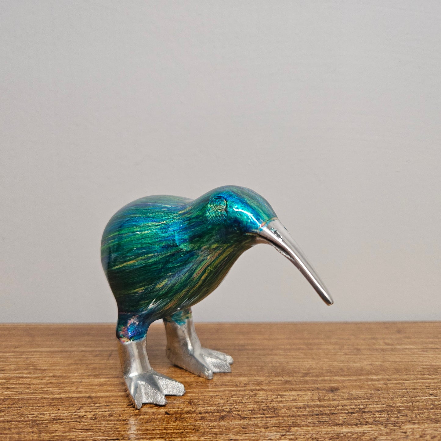 Cast Aluminum & Enamel Kiwi Bird