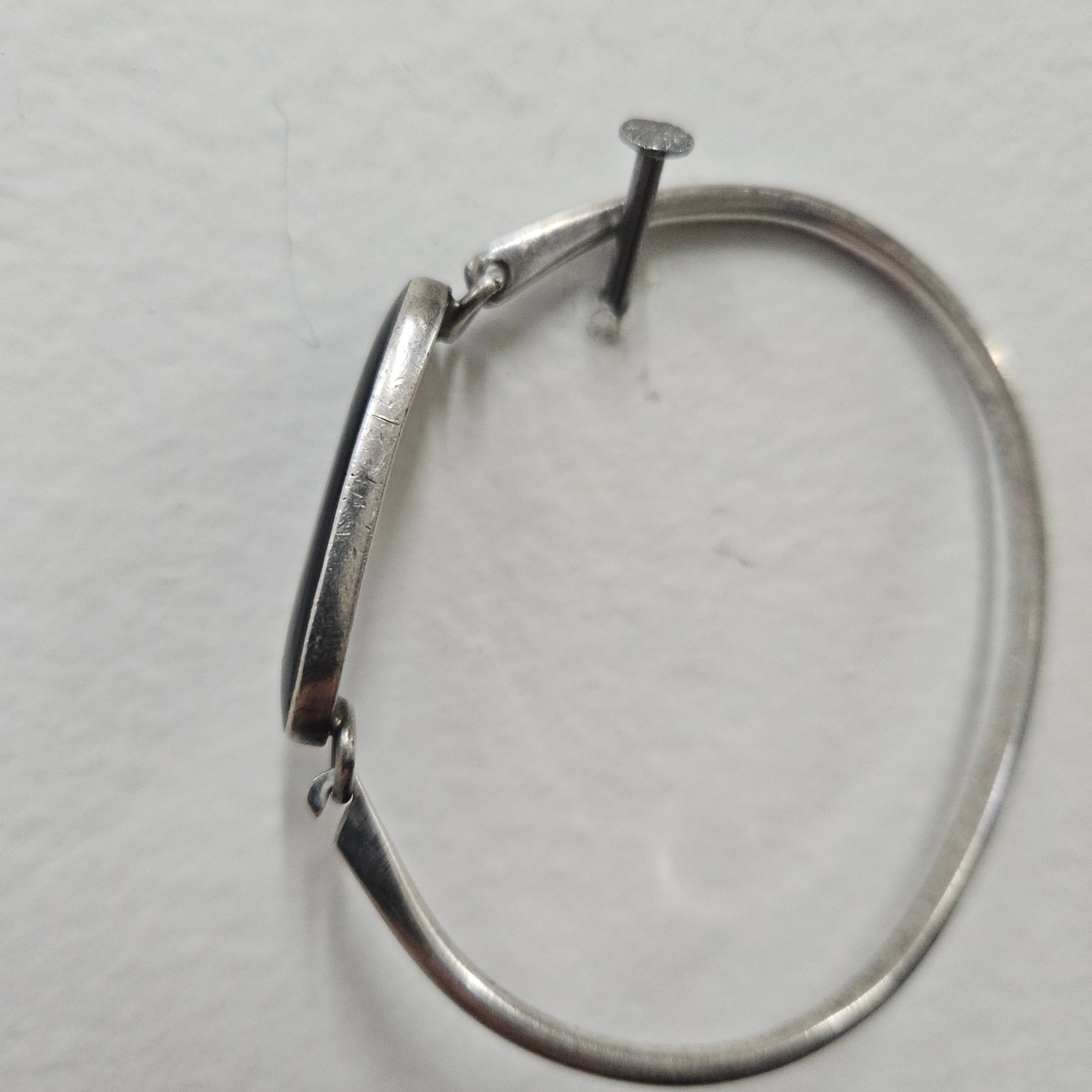 Sterling Silver & Onyx Bracelet | Antique & Vintage | Moonee Ponds Antiques | Australia Wide Delivery
