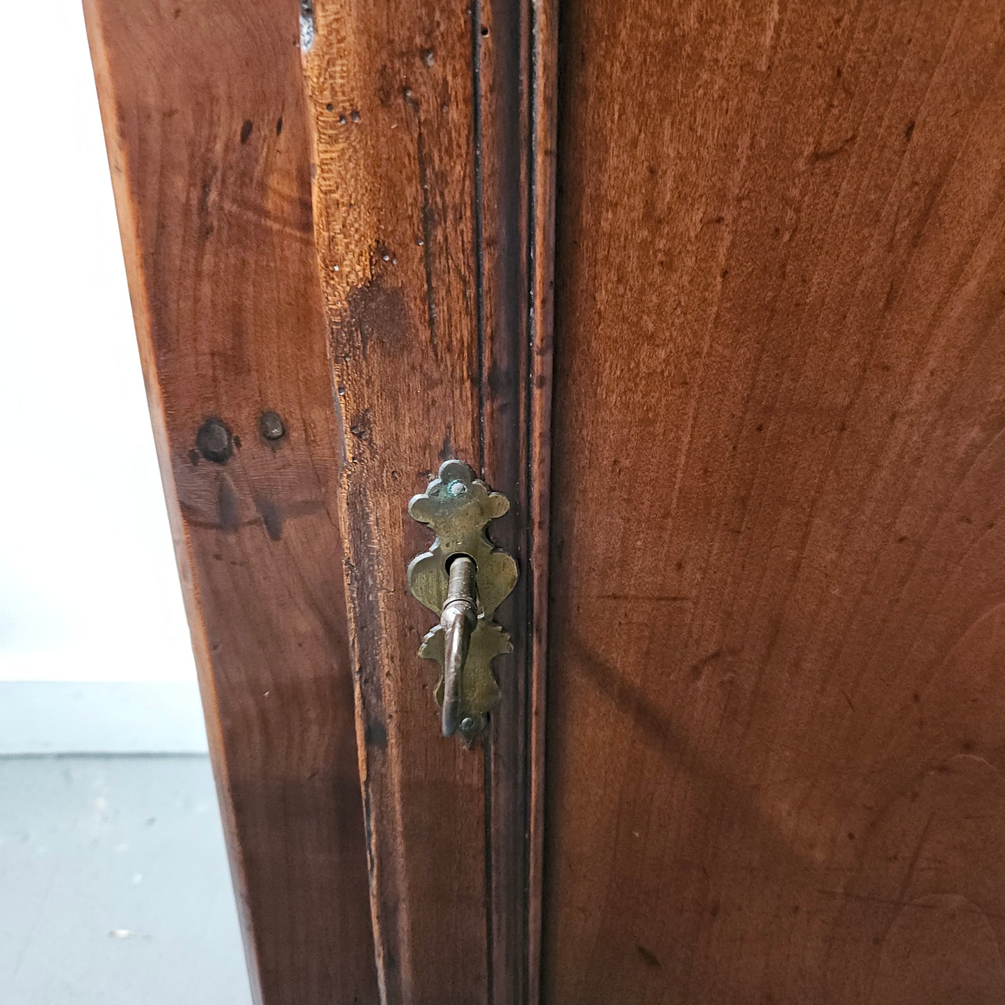 Early 19th Century French Walnut Antique One Door Side Cabinet