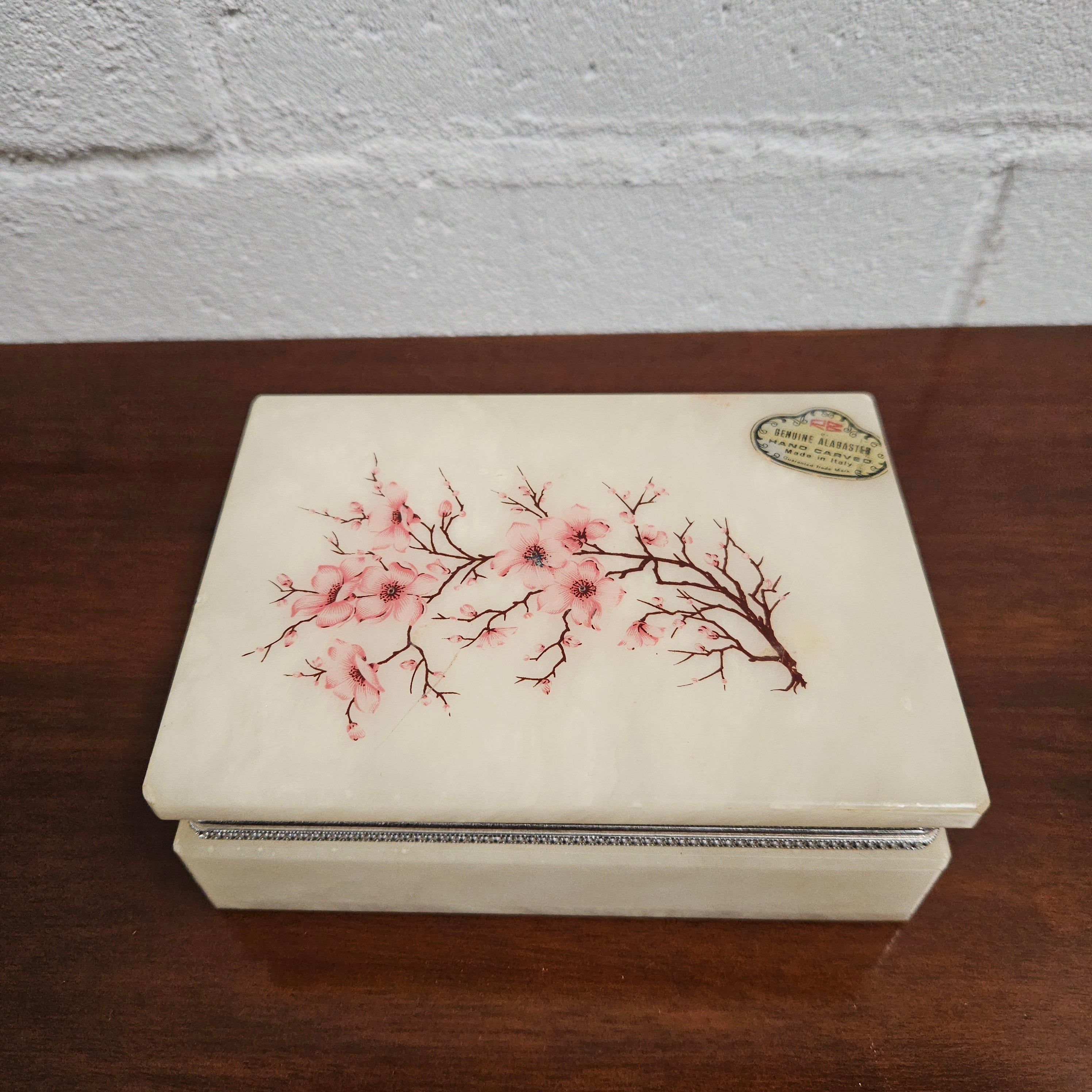 Genuine Alabaster Jewellery Box | Antique & Vintage | Moonee Ponds Antiques | Australia Wide Delivery