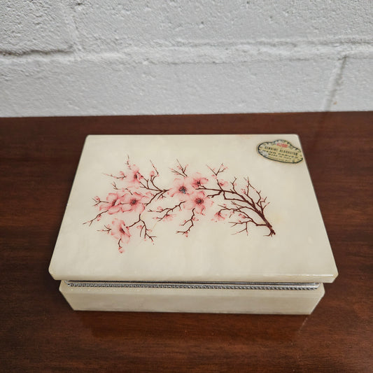 Genuine Alabaster Jewellery Box