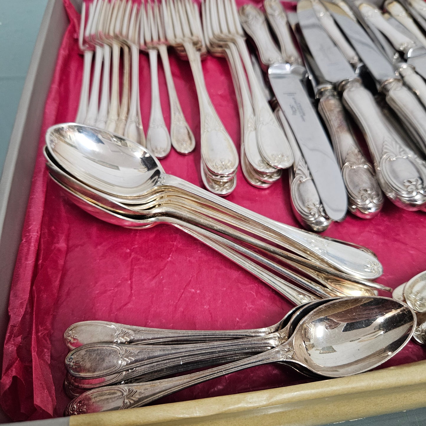 Vintage Cutlery Setting For Eight James Dixon & Sons Sheffield