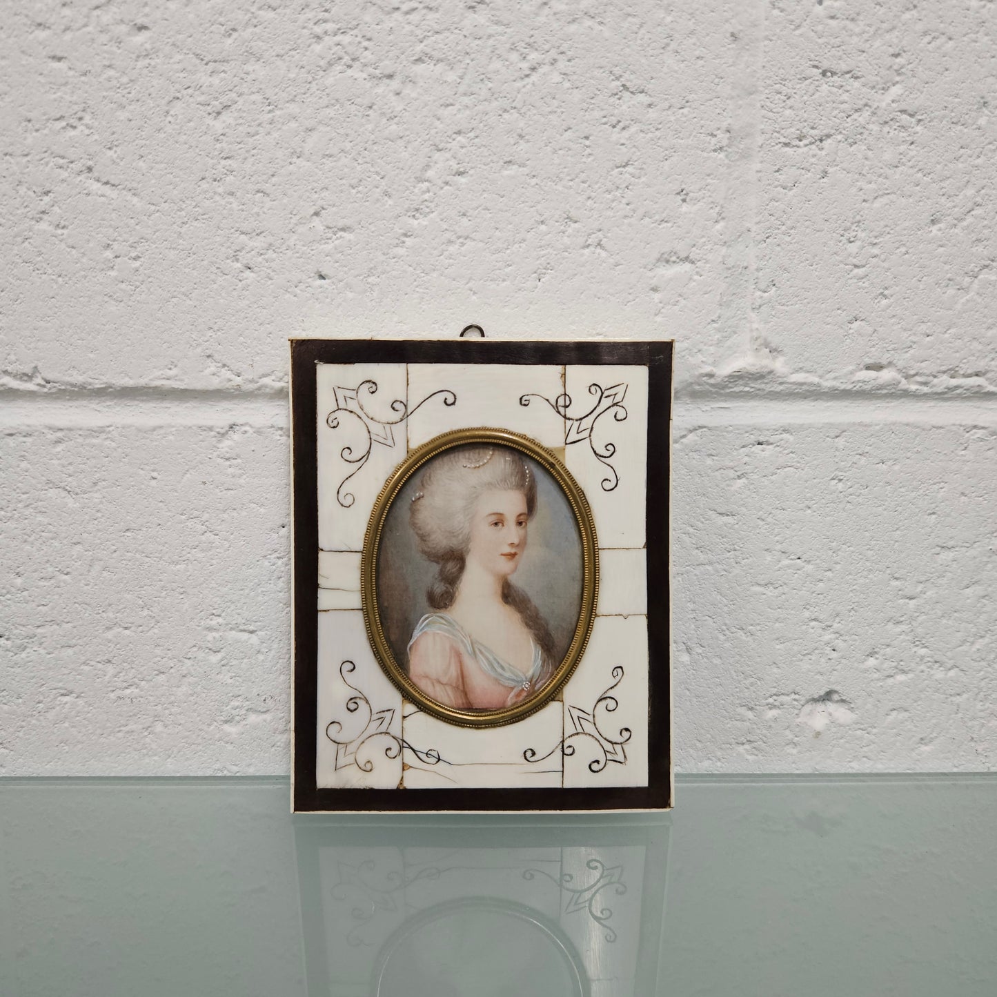 Antique Miniature Portrait Maria Codway