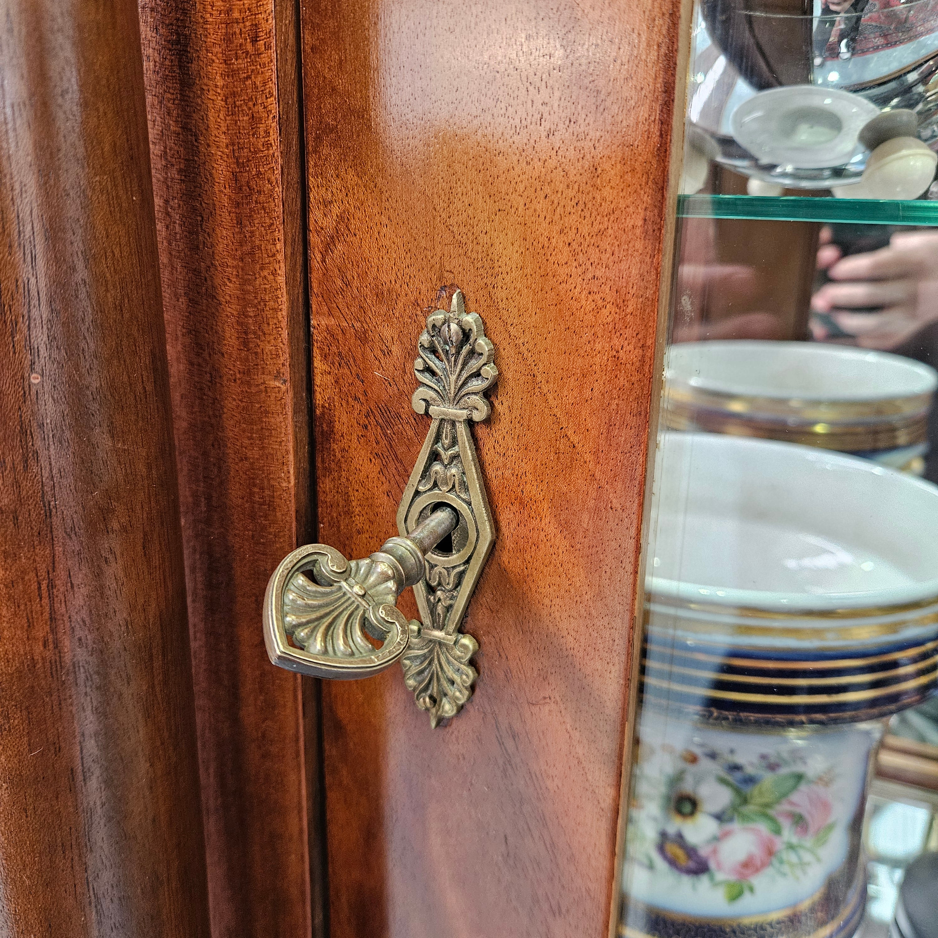 Additional view of Empire-Style Mahogany Glazed Display Cabinet (5 of 9)