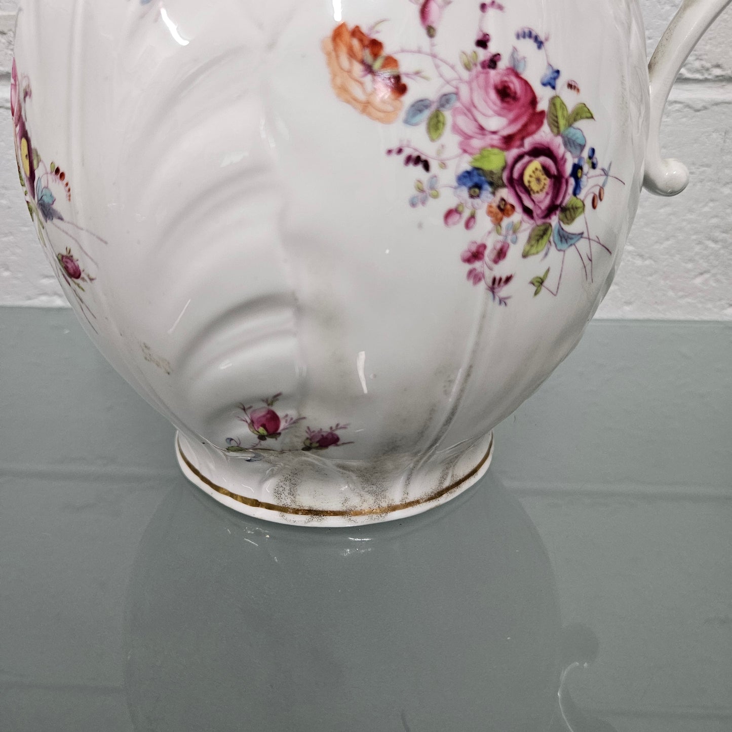 Antique Coalport Caughley Head Jug