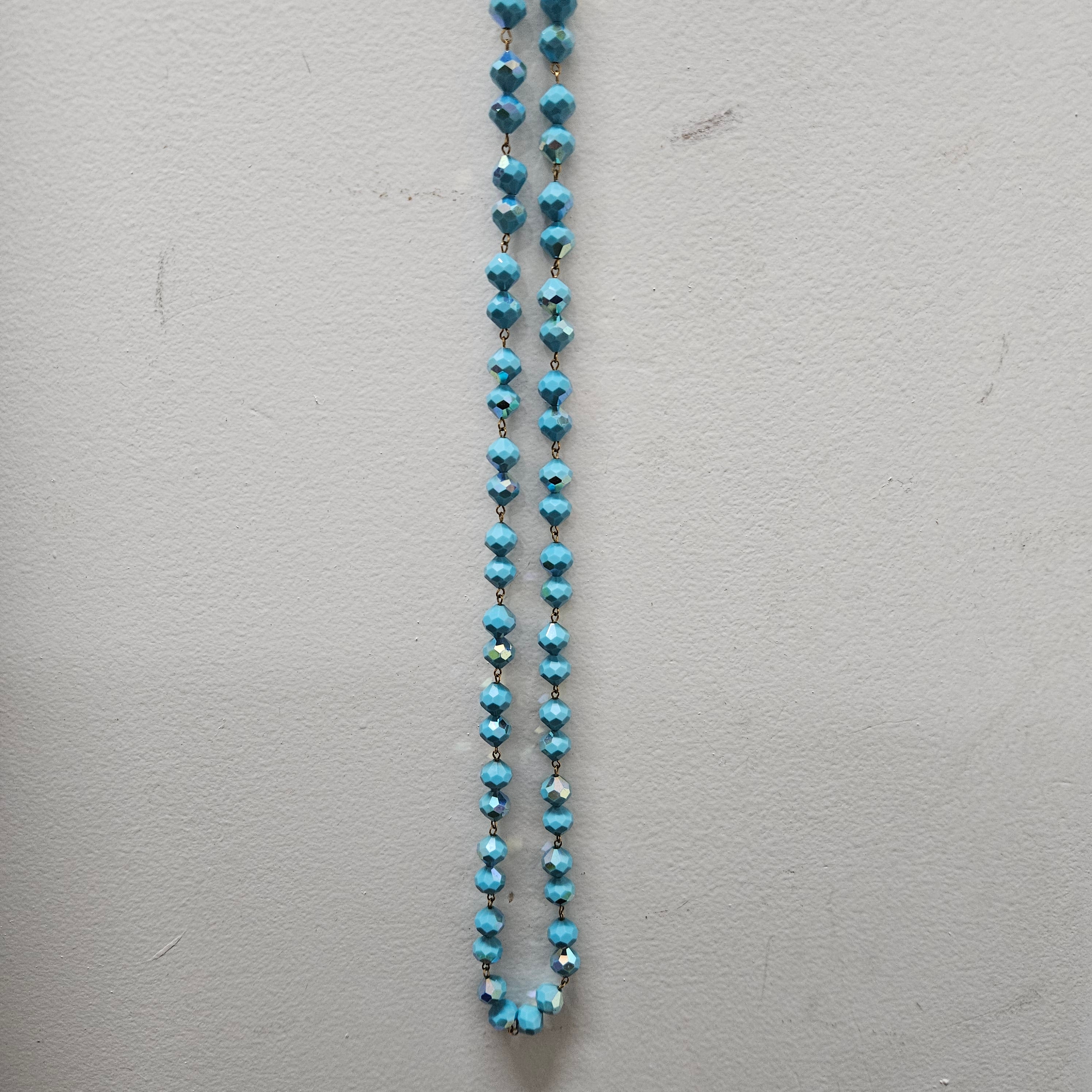 Vintage Turquoise Crystal Iridescent Glass Beads | Antique & Vintage | Moonee Ponds Antiques | Australia Wide Delivery