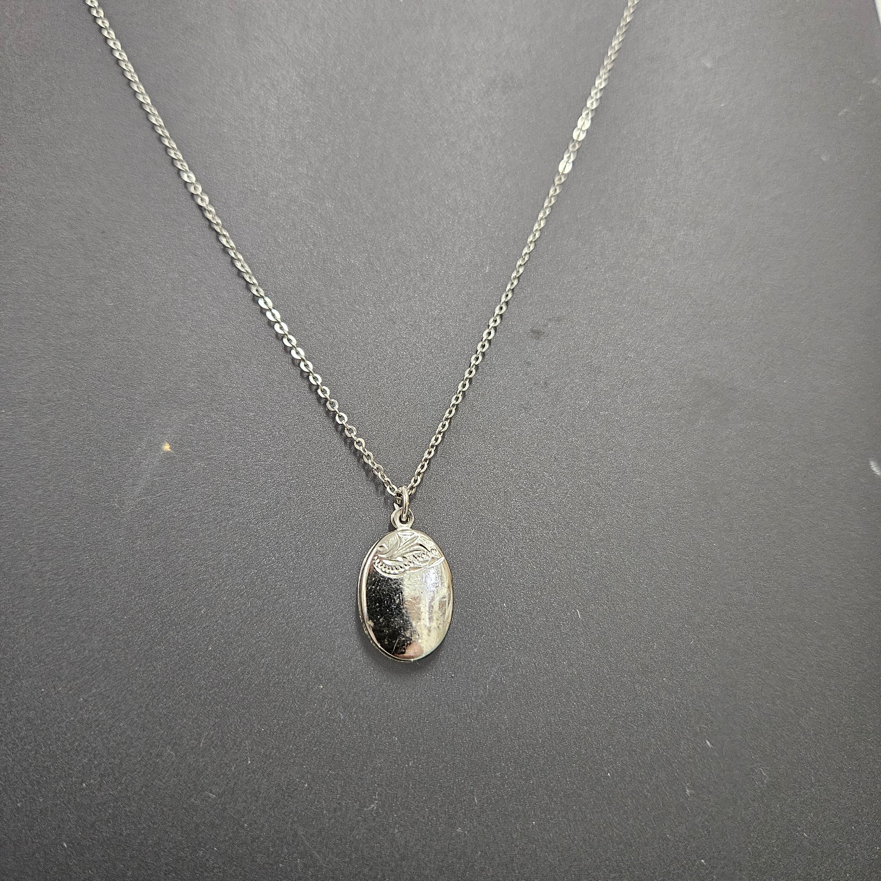Sterling Silver Locket With Chain | Antique & Vintage | Moonee Ponds Antiques | Australia Wide Delivery