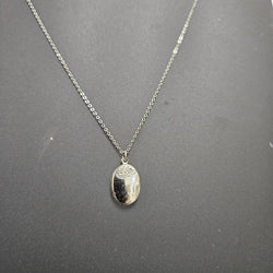 Sterling Silver Locket With Chain | Antique & Vintage | Moonee Ponds Antiques | Australia Wide Delivery