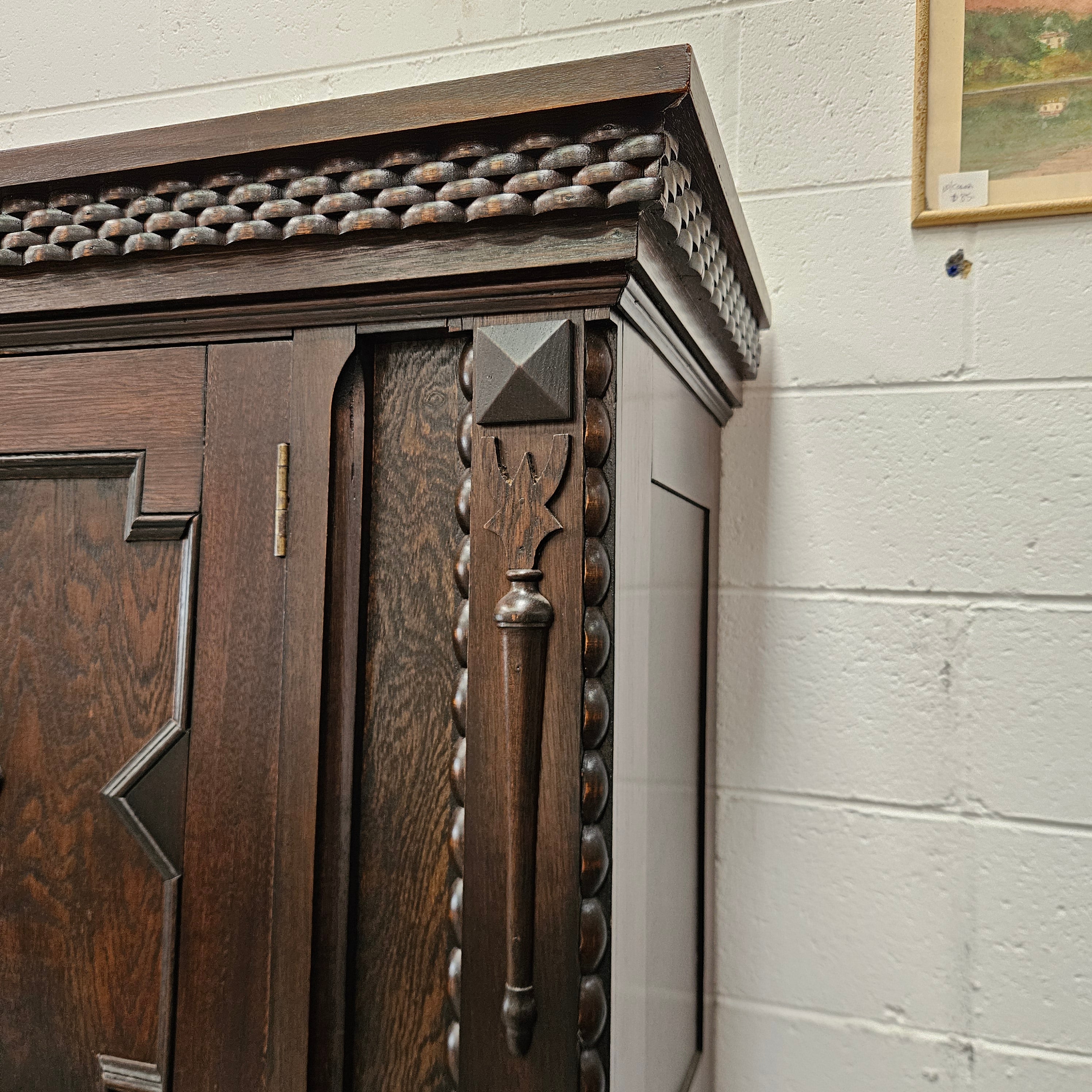 Vintage Tudor Oak Hall Cupboard | Antique & Vintage | Moonee Ponds Antiques | Australia Wide