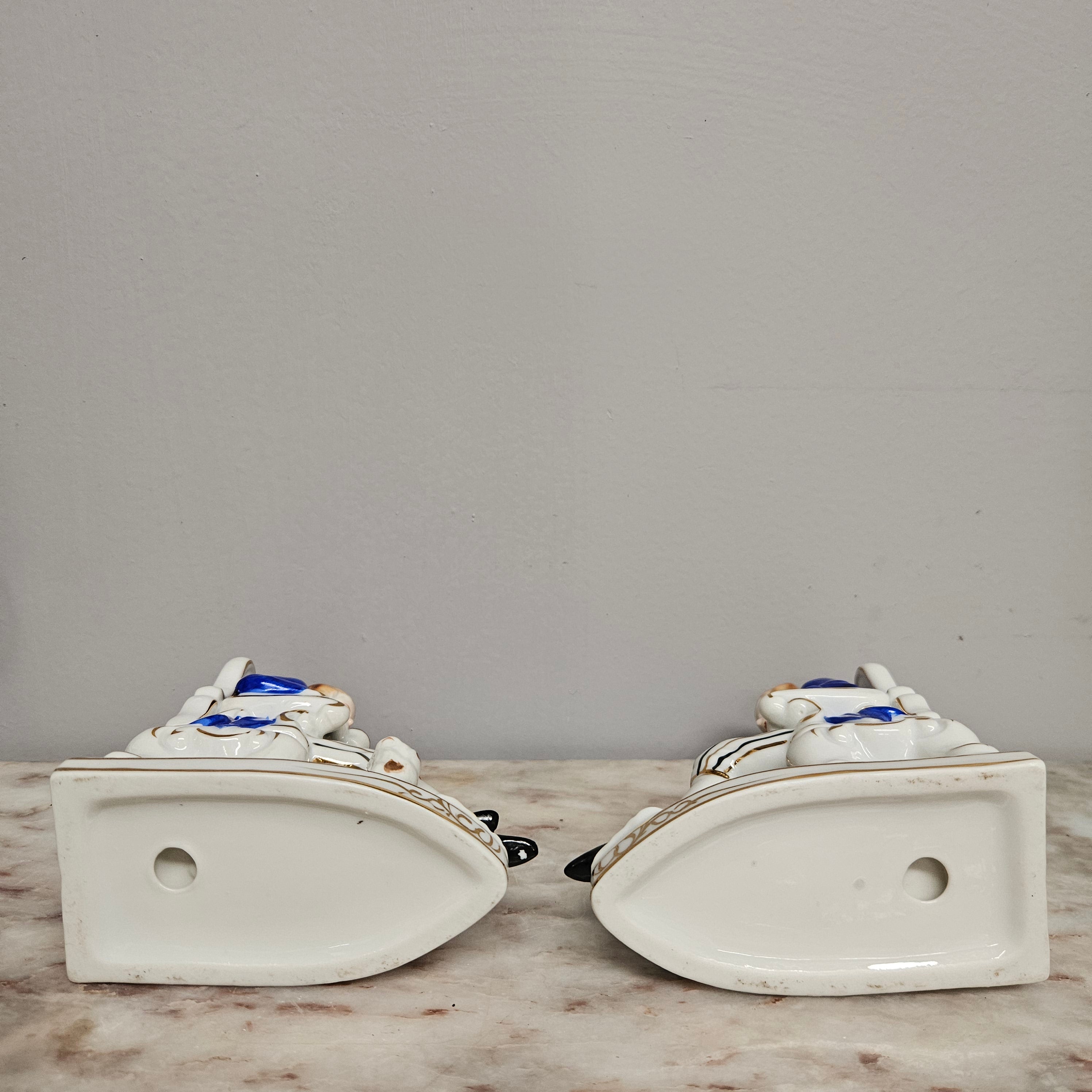 Pair of Vintage Porcelain Bookends | Antique & Vintage | Moonee Ponds Antiques | Australia Wide