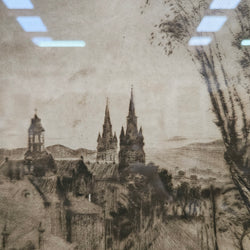 Signed Aquatint Etching Sunrise by Henry Van Raalte | Antique & Vintage | Moonee Ponds Antiques | Australia Wide Delivery