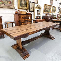 Stunning French Oak Monastery Dining Table | Antique & Vintage | Moonee Ponds Antiques | Australia Wide Delivery