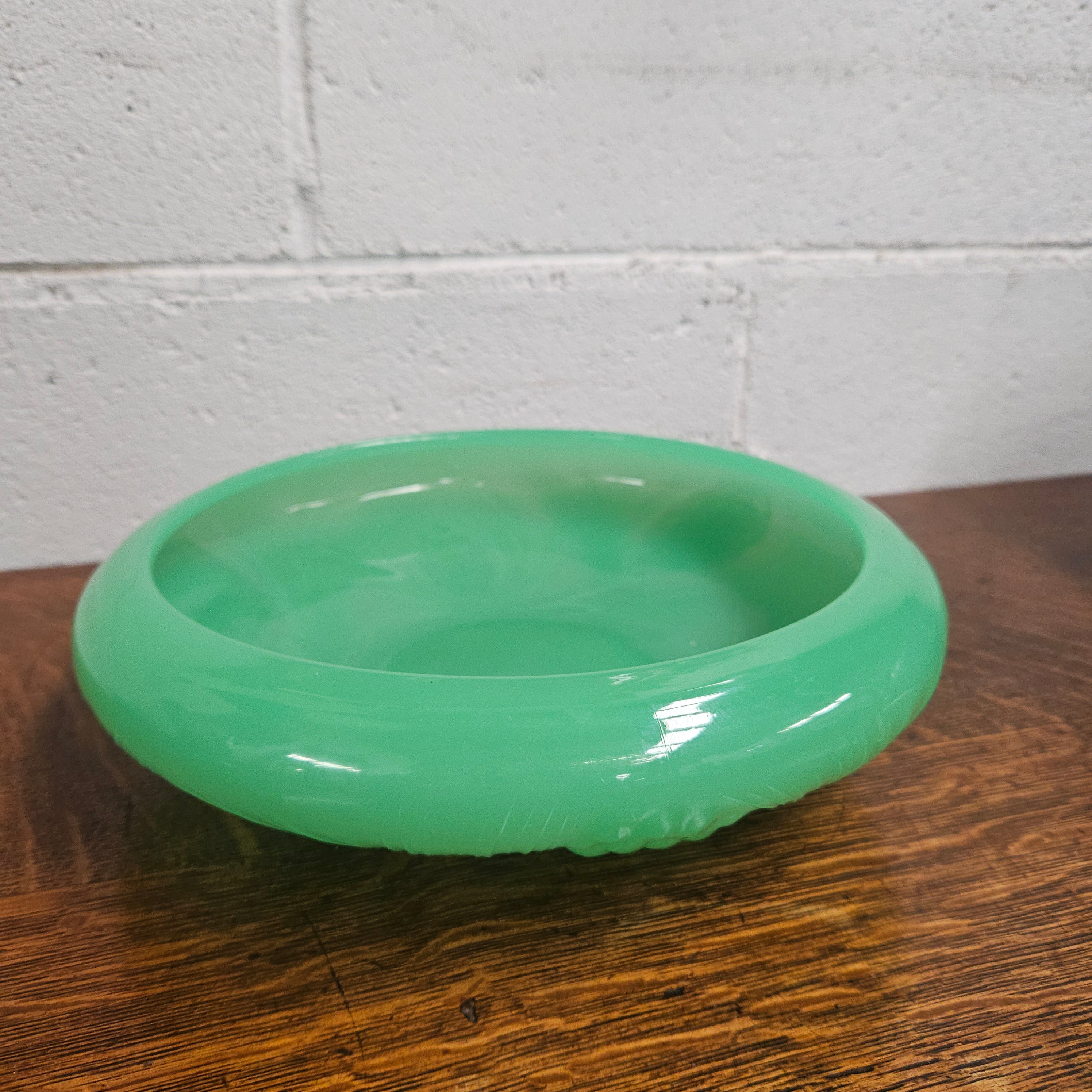 Green Pressed Glass Bowl by James A. Jobling & Co. | Antique & Vintage | Moonee Ponds Antiques | Australia Wide Delivery