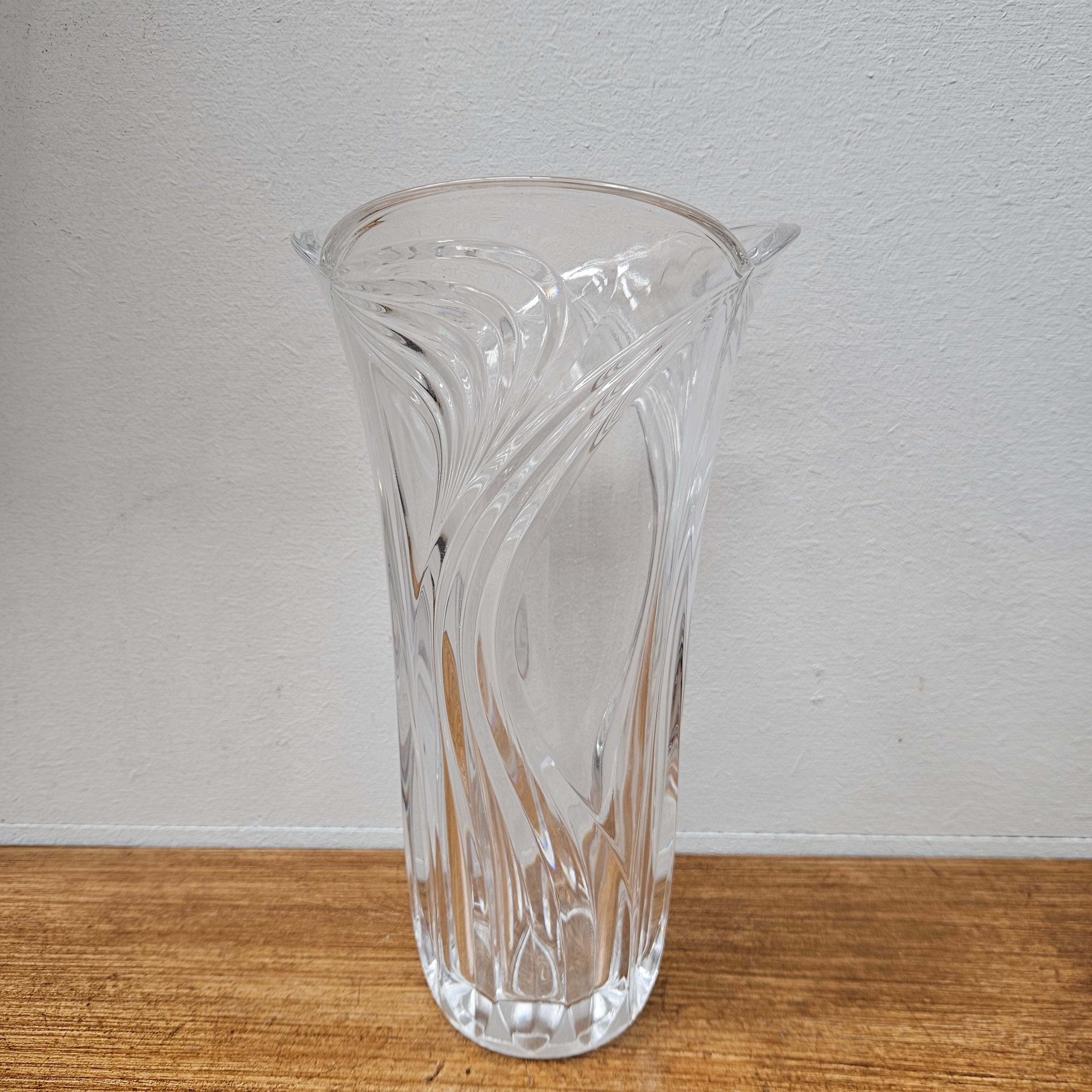 Vintage Swirl Design Crystal Vase | Antique & Vintage | Moonee Ponds Antiques | Australia Wide Delivery