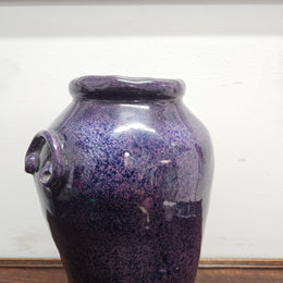 Vintage Stoneware Art Pottery Vase Signed To Base