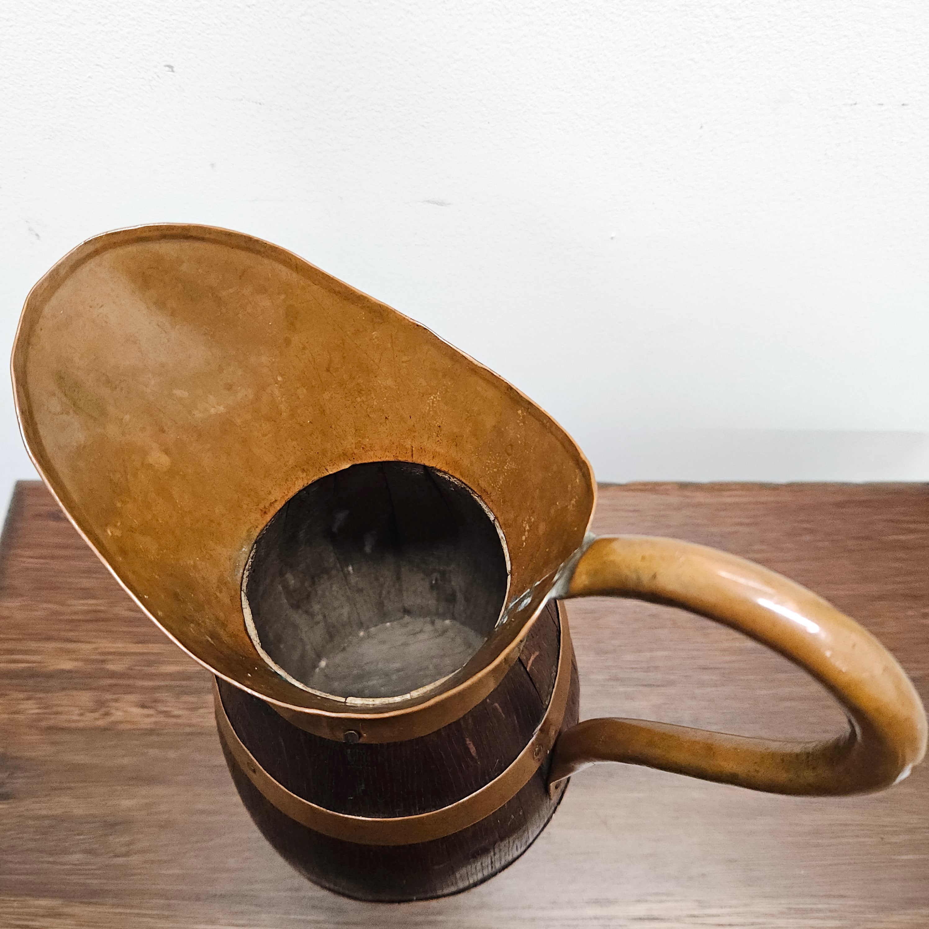 Antique Miniature Copper & French Oak Jug | Antique & Vintage | Moonee Ponds Antiques | Australia Wide Delivery