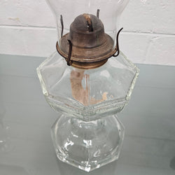 Antique Clear Glass Kero Lamp | Antique & Vintage | Moonee Ponds Antiques | Australia Wide Delivery