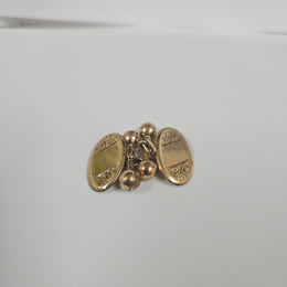 Pair Double Gold "Rodd" Antique Cuff Links