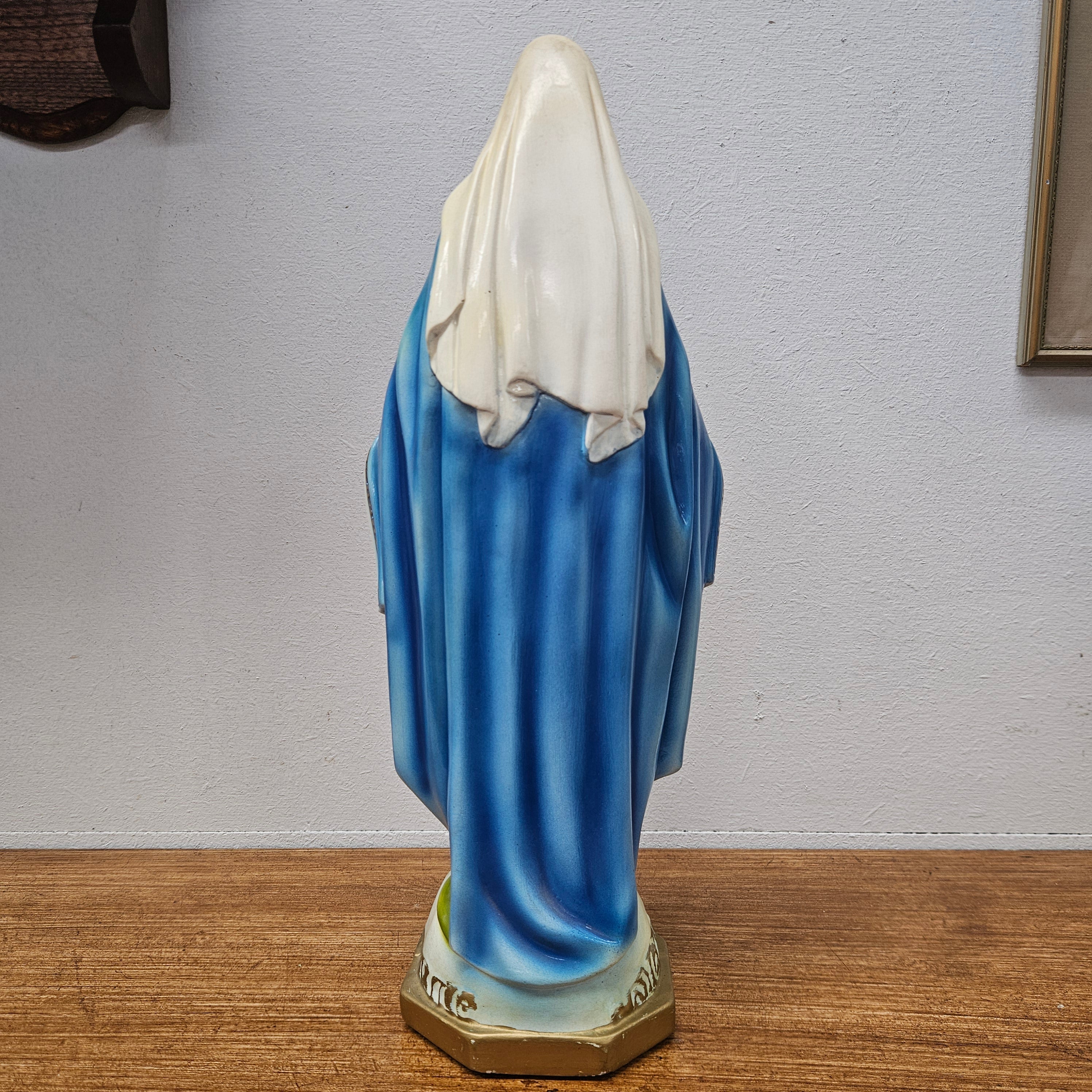 Vintage Hand-Painted Plaster Statue of Our Lady Mary | Antique & Vintage | Moonee Ponds Antiques | Australia Wide Delivery