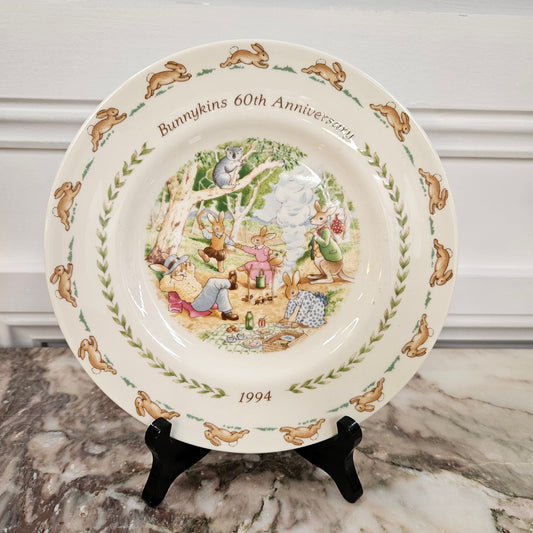 Royal Doulton Australian Bunnykins 60thAnniversary Plate