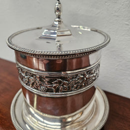Antique Silver Plated Biscuit Barrel
