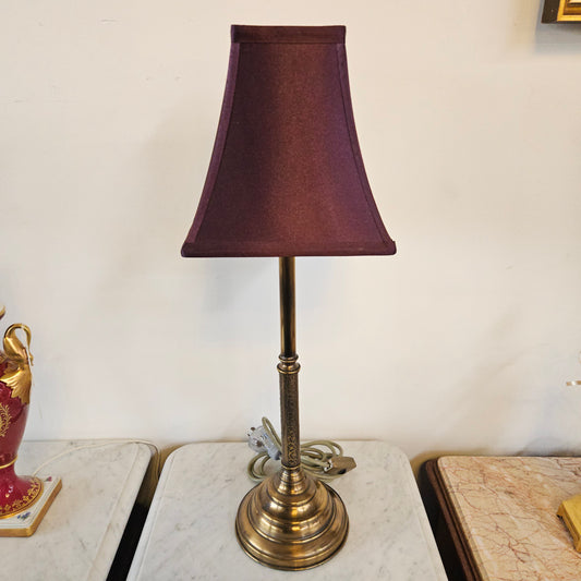 Vintage Brass Lamp & Shade