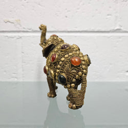 Bronze, Agate, Brass Ceremonial Elephant | Antique & Vintage | Moonee Ponds Antiques | Australia Wide Delivery