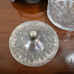 Victorian Walker & Hall Silver & Glass Insert Butter Dish | Antique & Vintage | Moonee Ponds Antiques | Australia Wide Delivery