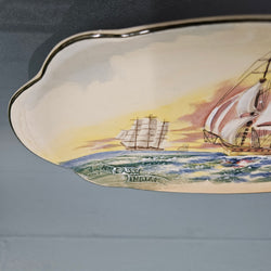 Royal Doulton Dish Featuring A Sailing Ship | Antique & Vintage | Moonee Ponds Antiques | Australia Wide Delivery