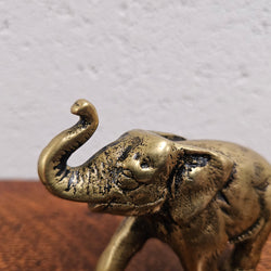 Singed Vintage Heavy Bronze Elephant Figure | Antique & Vintage | Moonee Ponds Antiques | Australia Wide Delivery