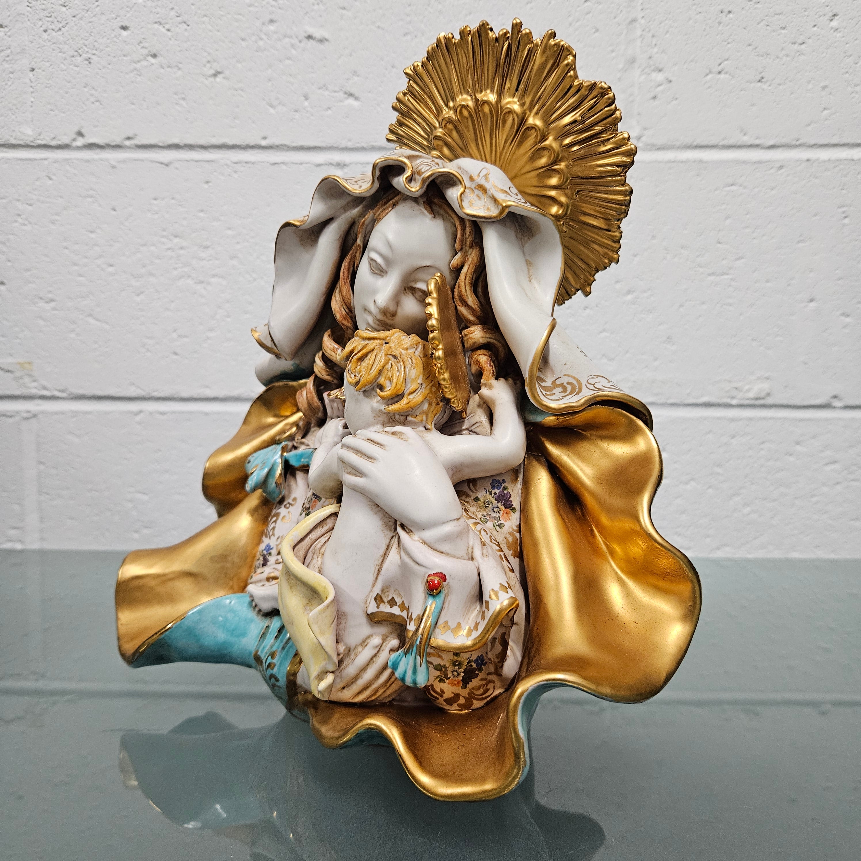 Stunning Mid Century Persko Pottery Italian Sculpture Maddona & Child | Antique & Vintage | Moonee Ponds Antiques | Australia Wide Delivery