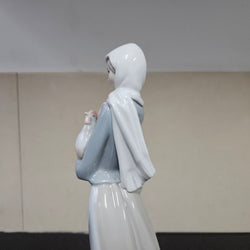 Lladro Girl With Rooster Figurine | Antique & Vintage | Moonee Ponds Antiques | Australia Wide Delivery