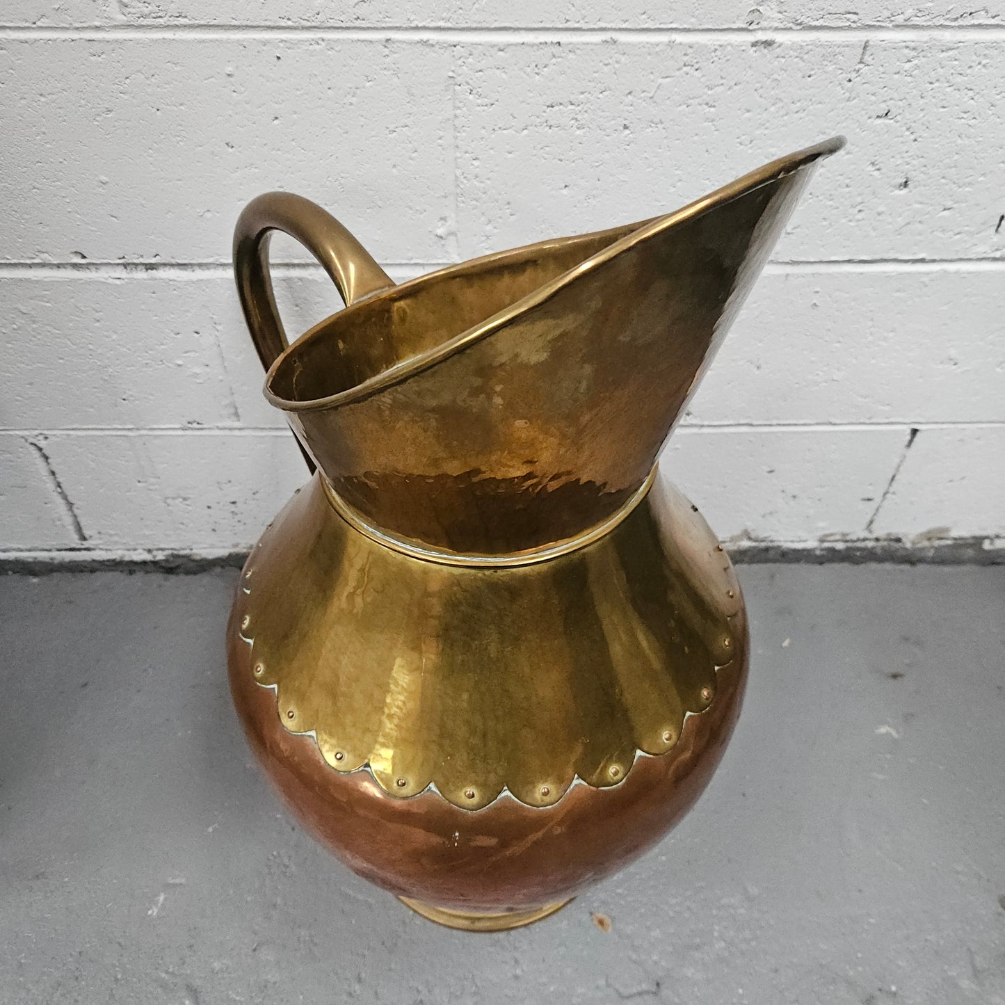 Copper and Brass French Jug