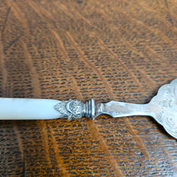 Antique Mother of Pearl & EPNS Silver Bread Fork | Antique & Vintage | Moonee Ponds Antiques | Australia Wide Delivery
