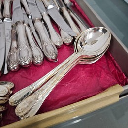 Vintage Cutlery Setting For Eight James Dixon & Sons Sheffield
