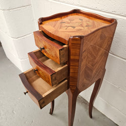 Petite Marquetry Inlaid Louis XV Style Lamp Table | Antique & Vintage | Moonee Ponds Antiques | Australia Wide Delivery