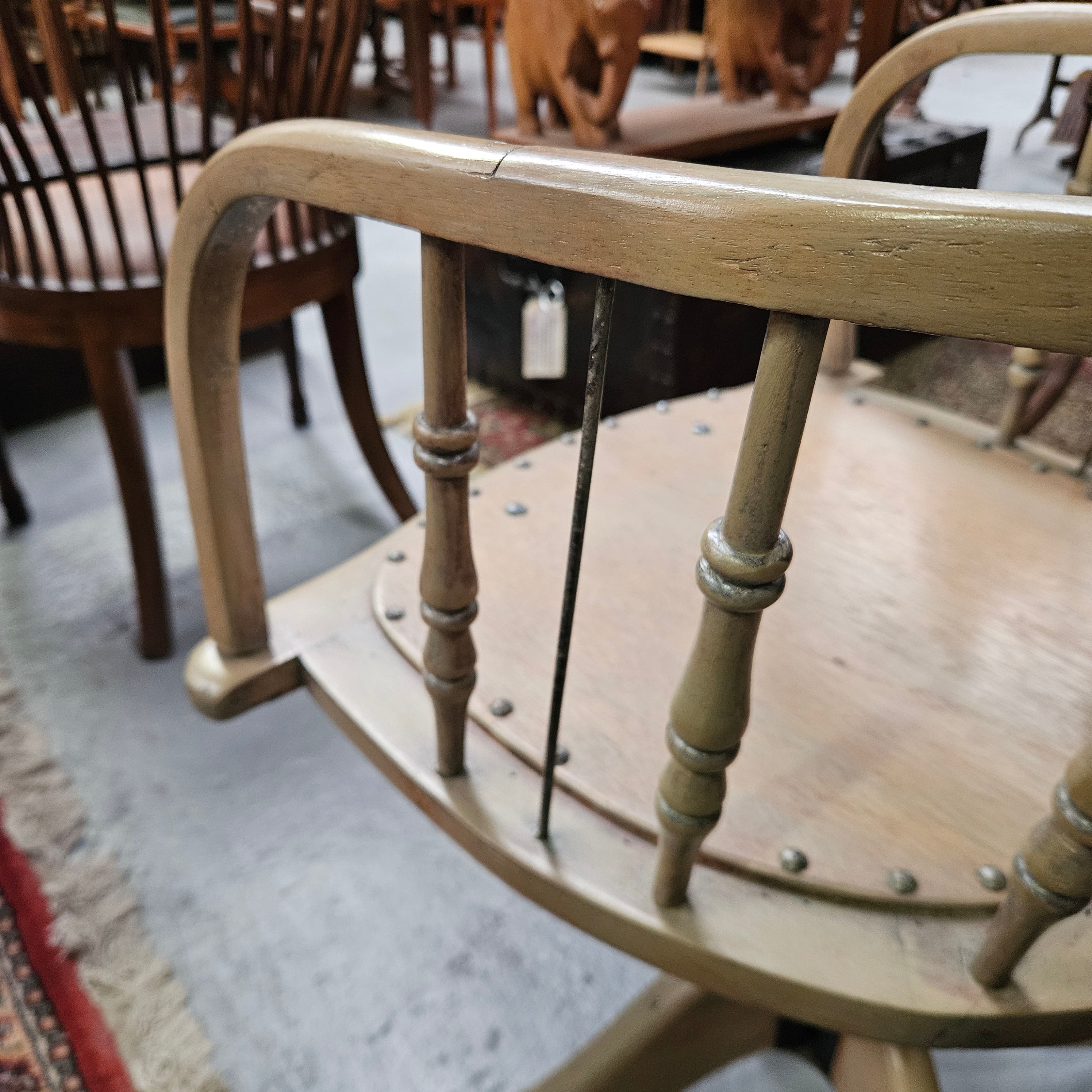 Vintage Captain's Desk Chair | Antique & Vintage | Moonee Ponds Antiques | Australia Wide
