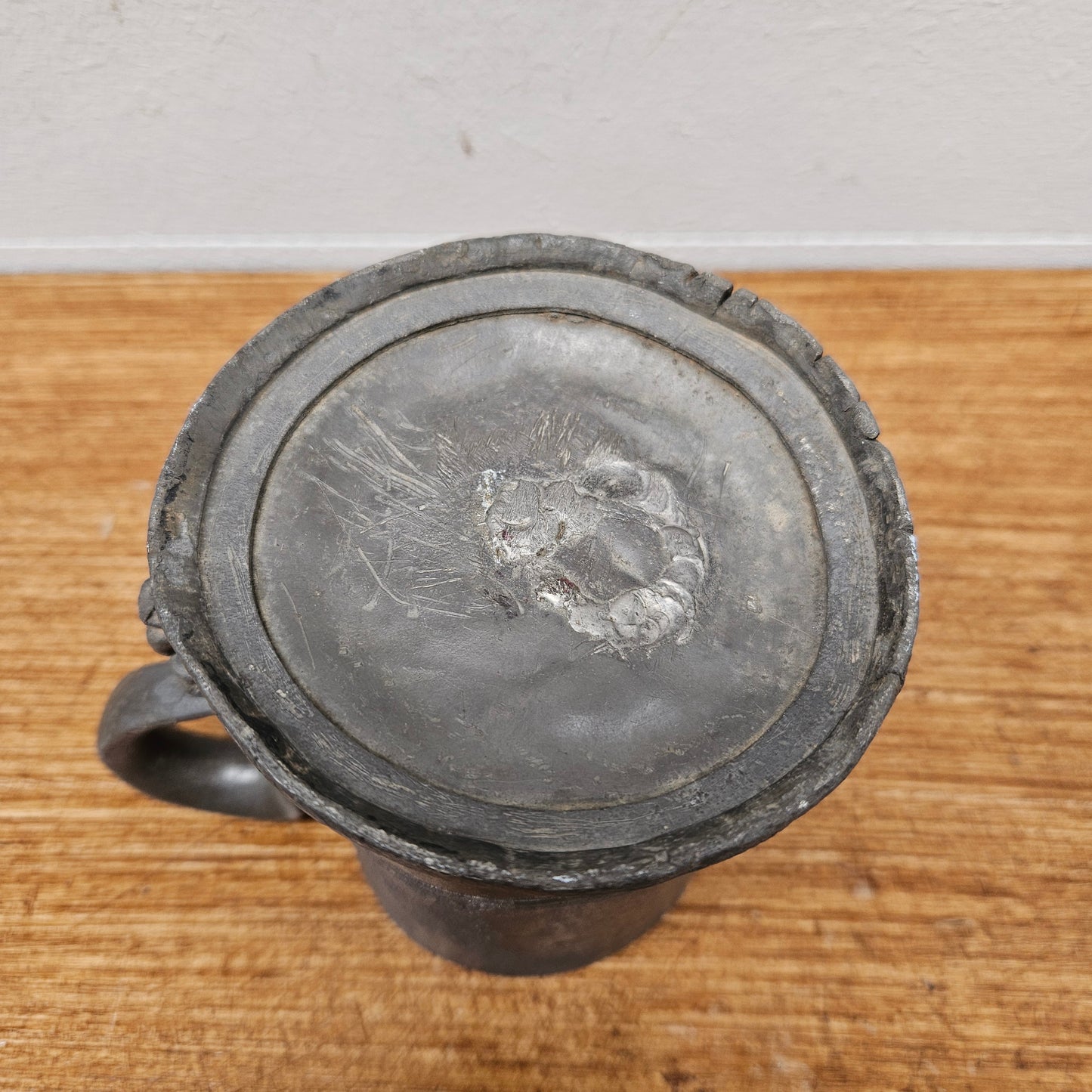 Antique Georgian Pewter Tankard