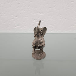Vintage Pewter Elephant Playing Accordion | Antique & Vintage | Moonee Ponds Antiques | Australia Wide Delivery