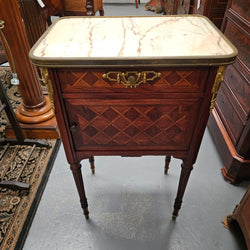Louis XVIth Style Mahogancy Side Cabinet/Bedside Moonee Ponds Antiques