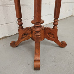 Vintage Mahogany Marble Top Round Table | Antique & Vintage | Moonee Ponds Antiques | Australia Wide Delivery