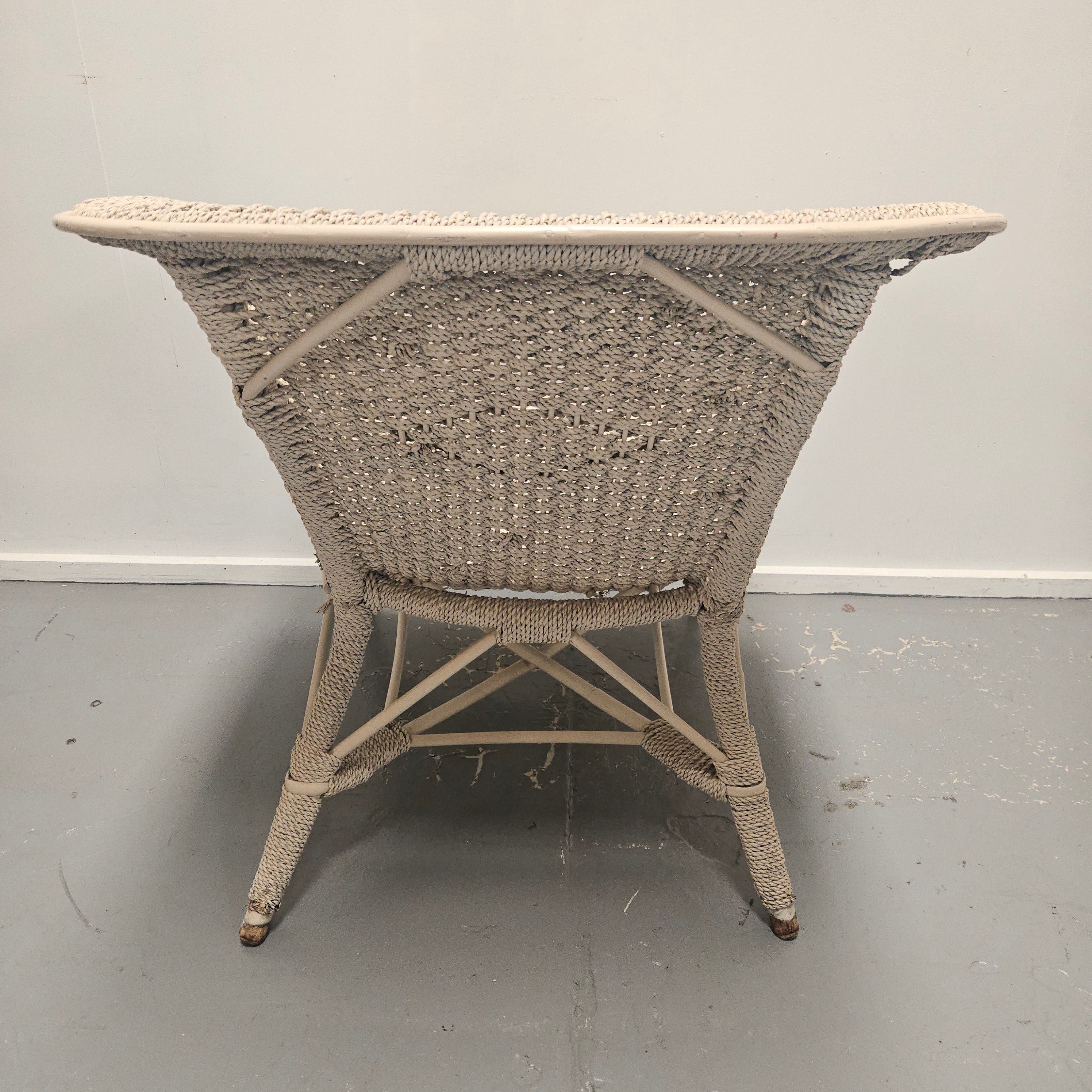 Attractive Vintage Painted Lloyd Loom Style Chair | Antique & Vintage | Moonee Ponds Antiques | Australia Wide Delivery