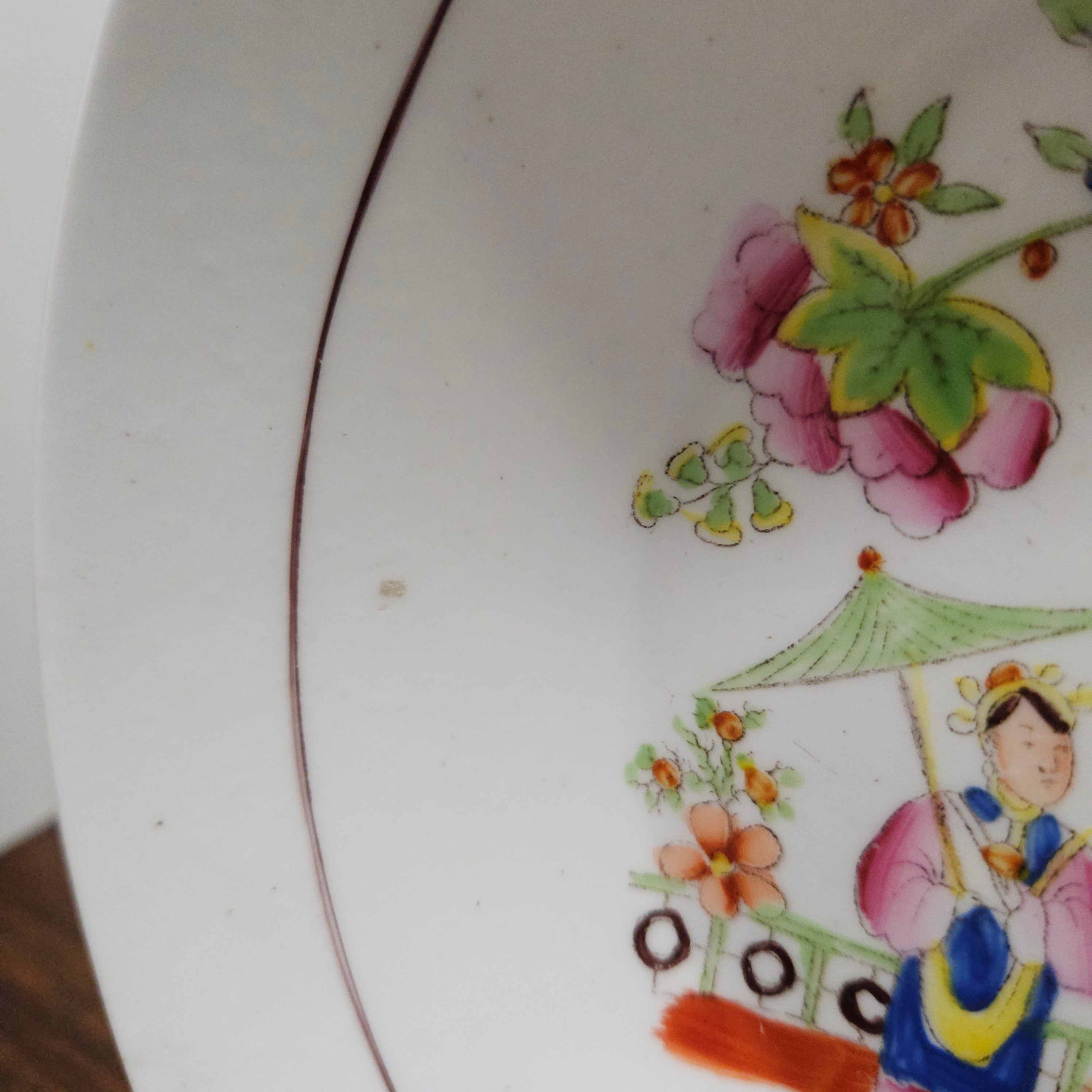 Hildach & Sons Chinoiseries Scene Shallow Bowl | Antique & Vintage | Moonee Ponds Antiques | Australia Wide Delivery