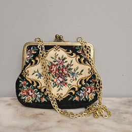 Vintage Petit Point Small Purse/Handbag