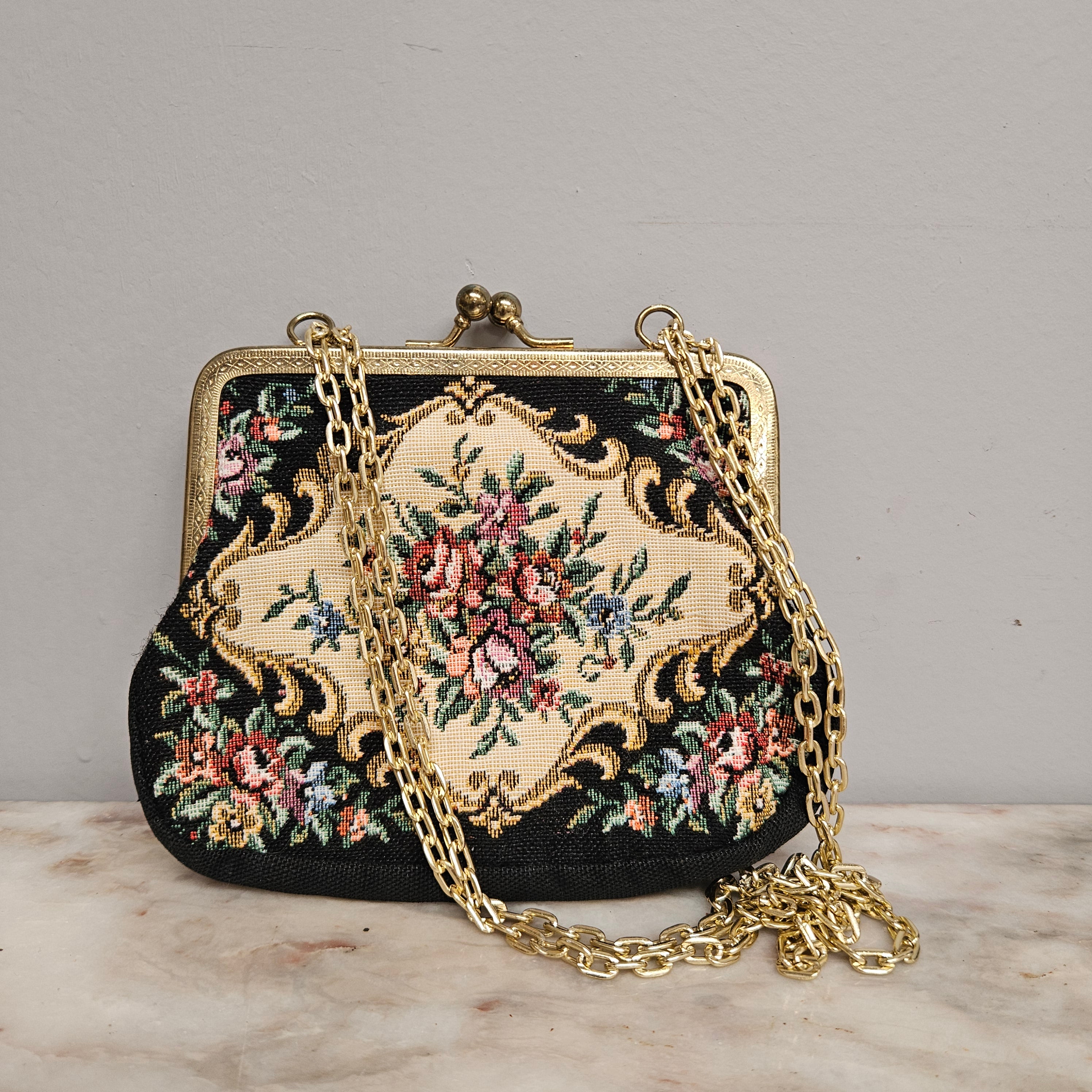 Vintage Petit Point Small Purse/Handbag