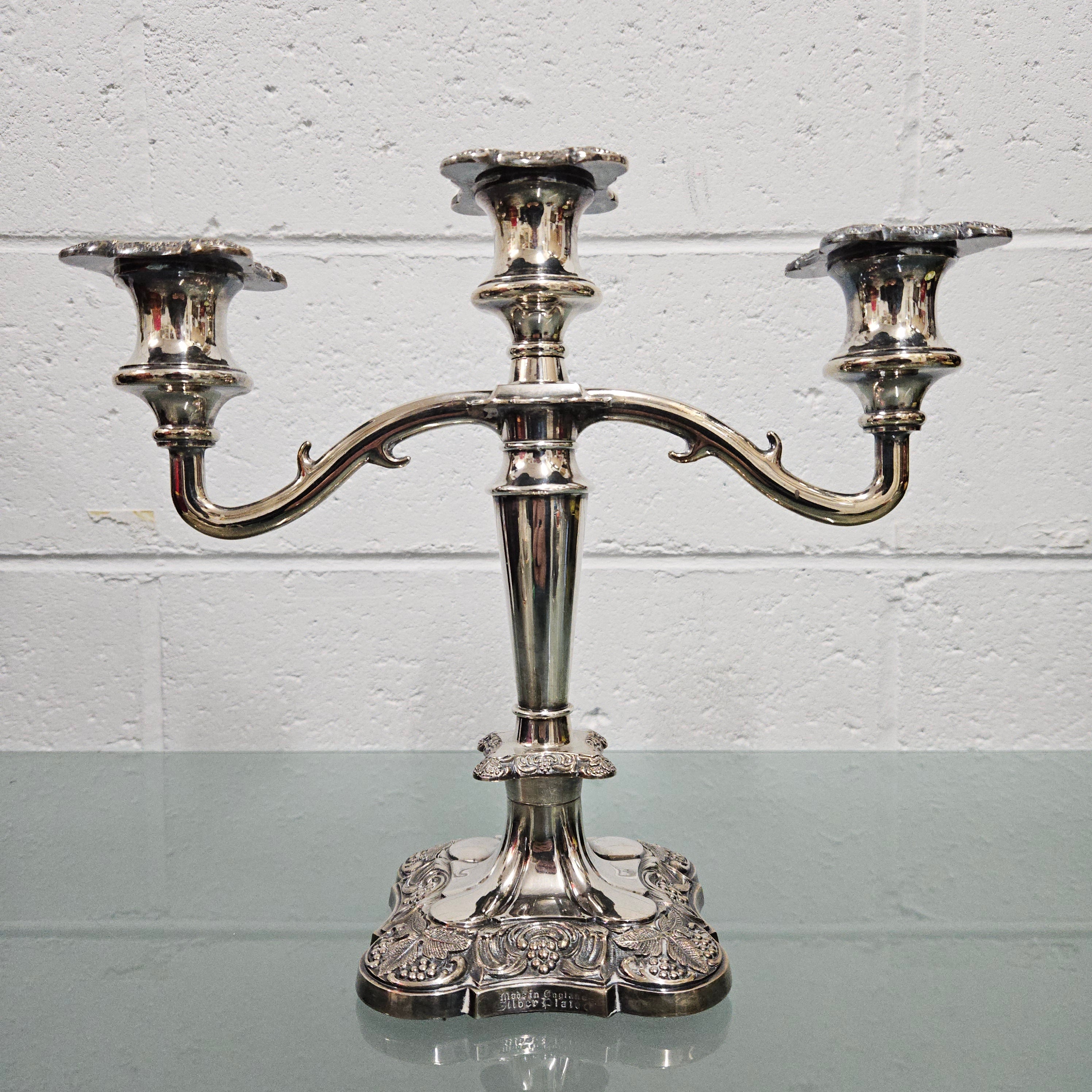 Silver EPNS Candle Holder | Antique & Vintage | Moonee Ponds Antiques | Australia Wide Delivery