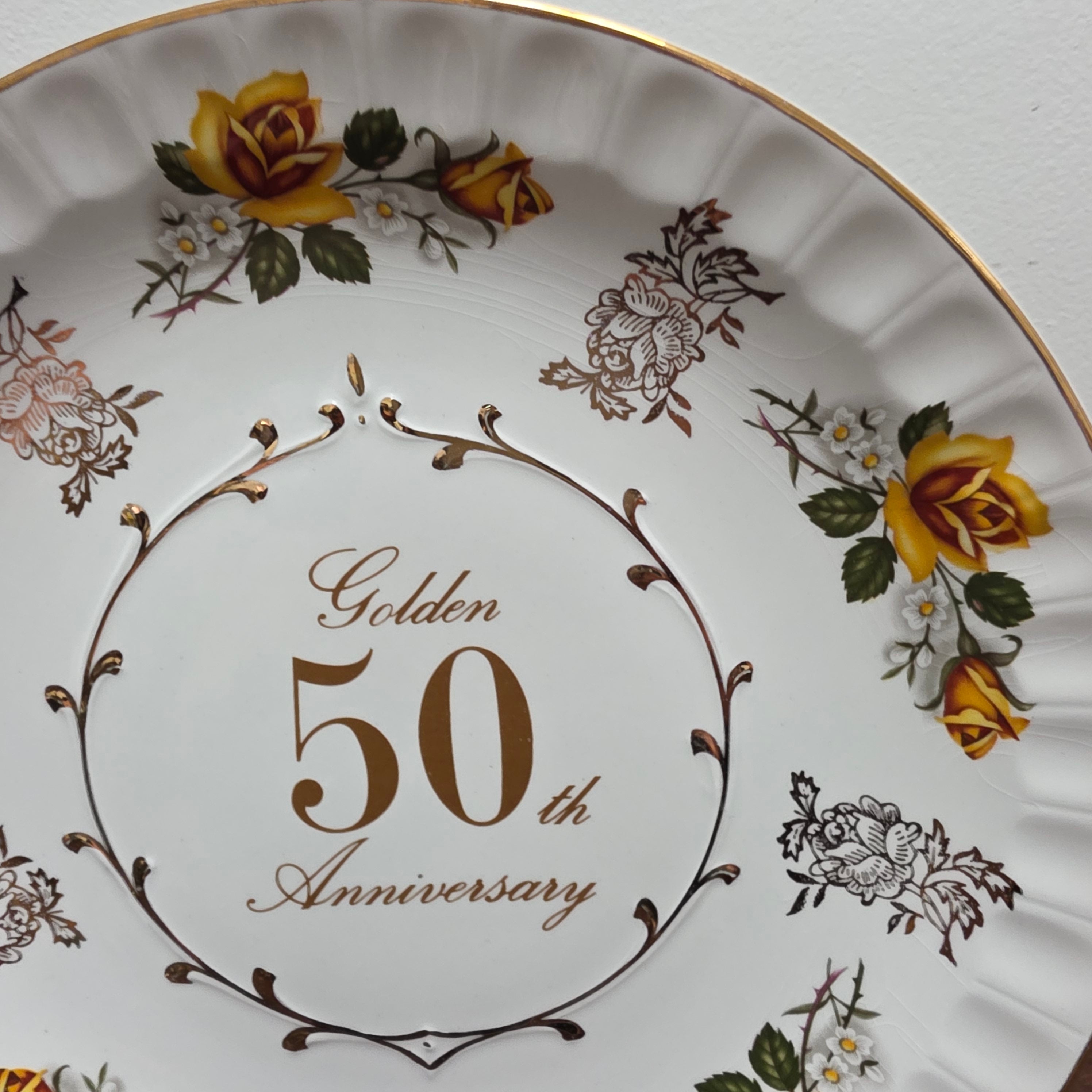 Vintage 50th Anniversary Decorative Plate