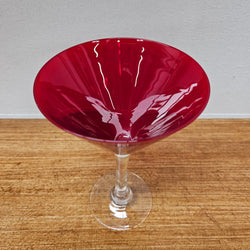 Vintage Ruby Red Martini Glass | Antique & Vintage | Moonee Ponds Antiques | Australia Wide Delivery