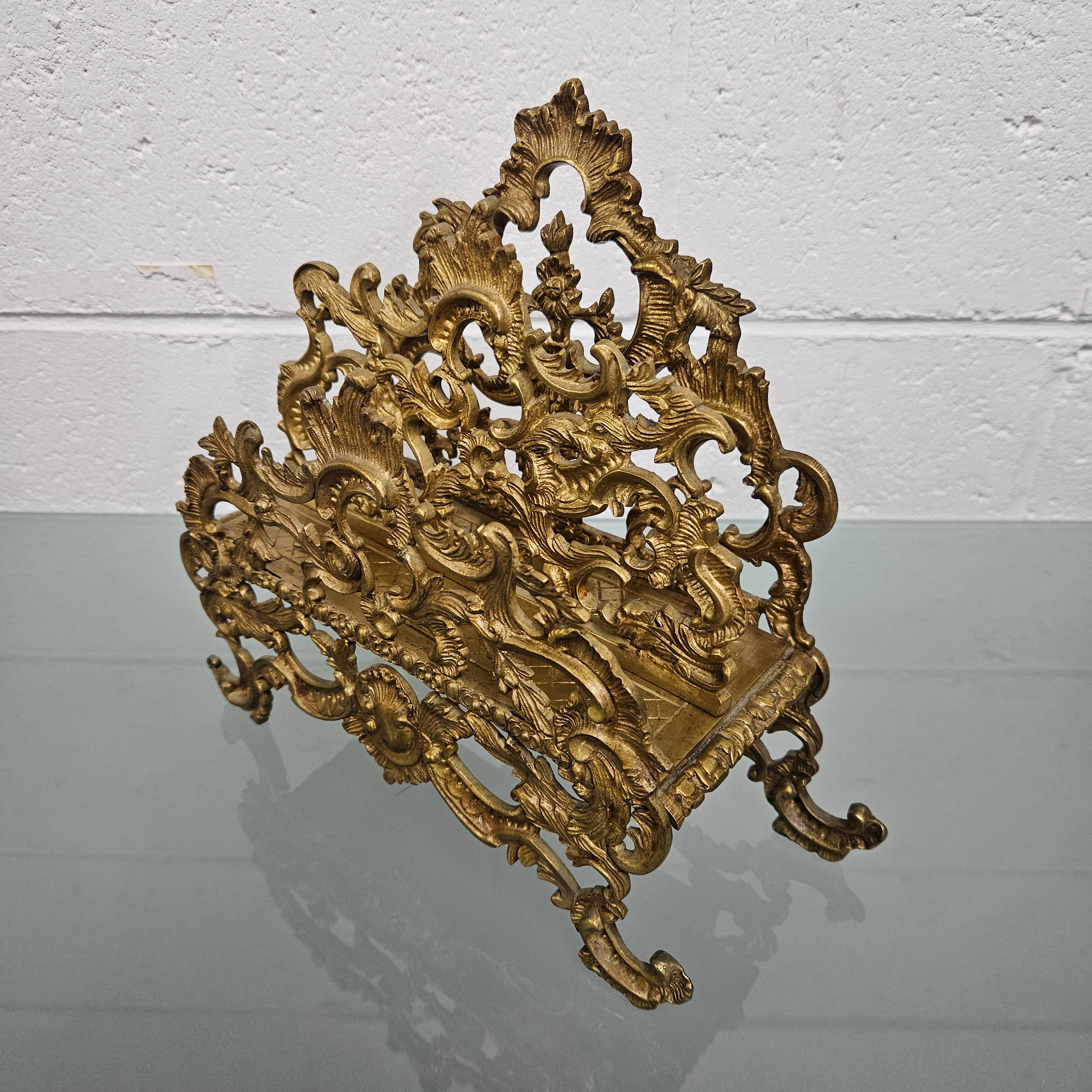 Antique Louis XV Style Gilt Metal Letter Rack | Antique & Vintage | Moonee Ponds Antiques | Australia Wide Delivery
